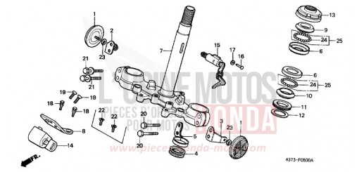 STEERING STEM XL125SC de 1982
